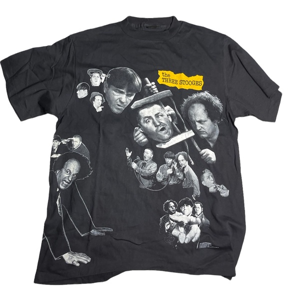 Vintage Other - THE THREE STOOGES 1991 Double Sides T-Shirt XL